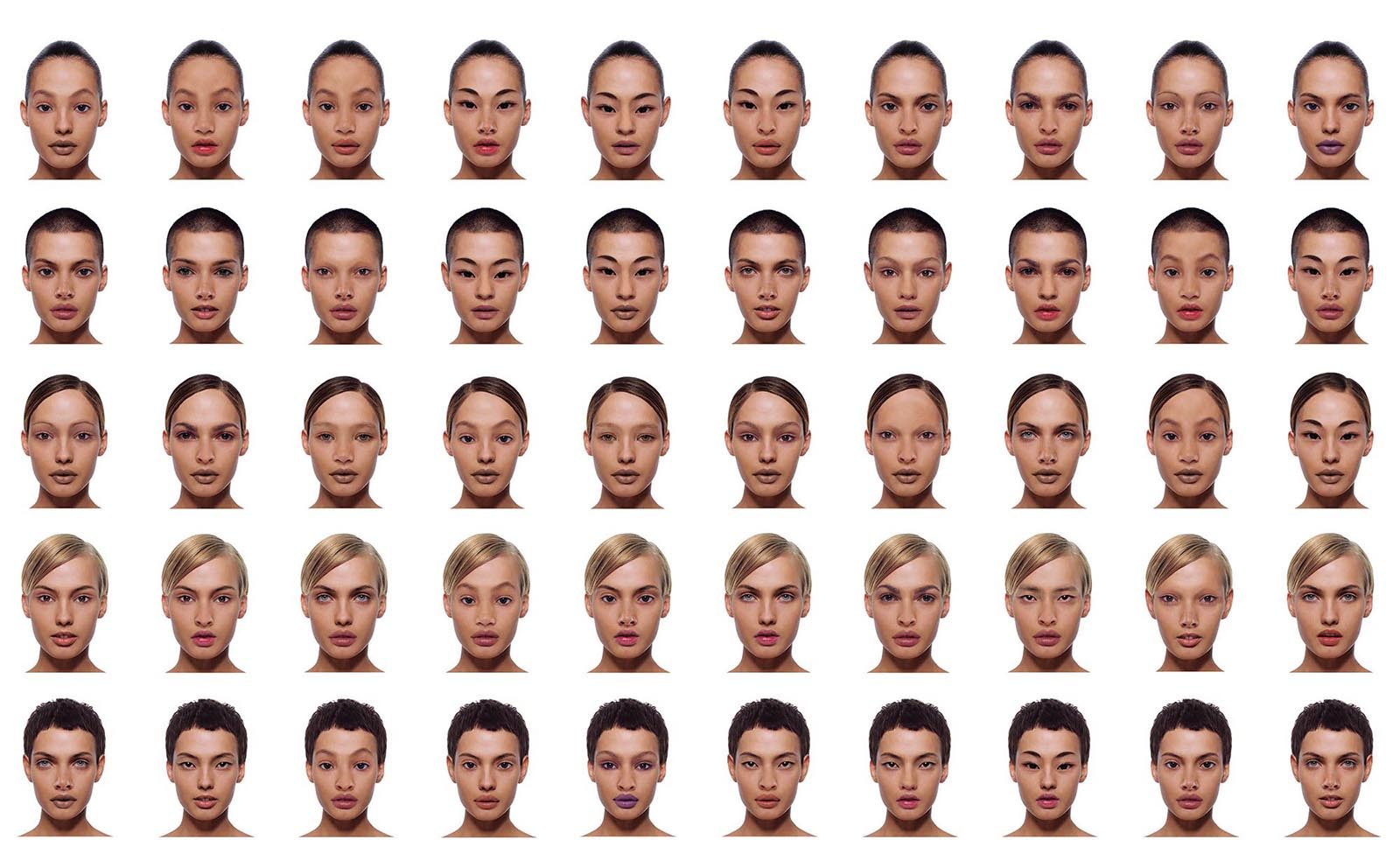 Catalogue of the 50 virtual portraits offered for sale on denoirmont.com in 2002