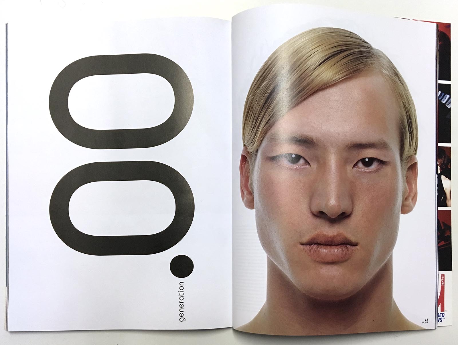 Pulp magazine, Paris 2000: generation 00, composite face by Jurgen Ostarhild