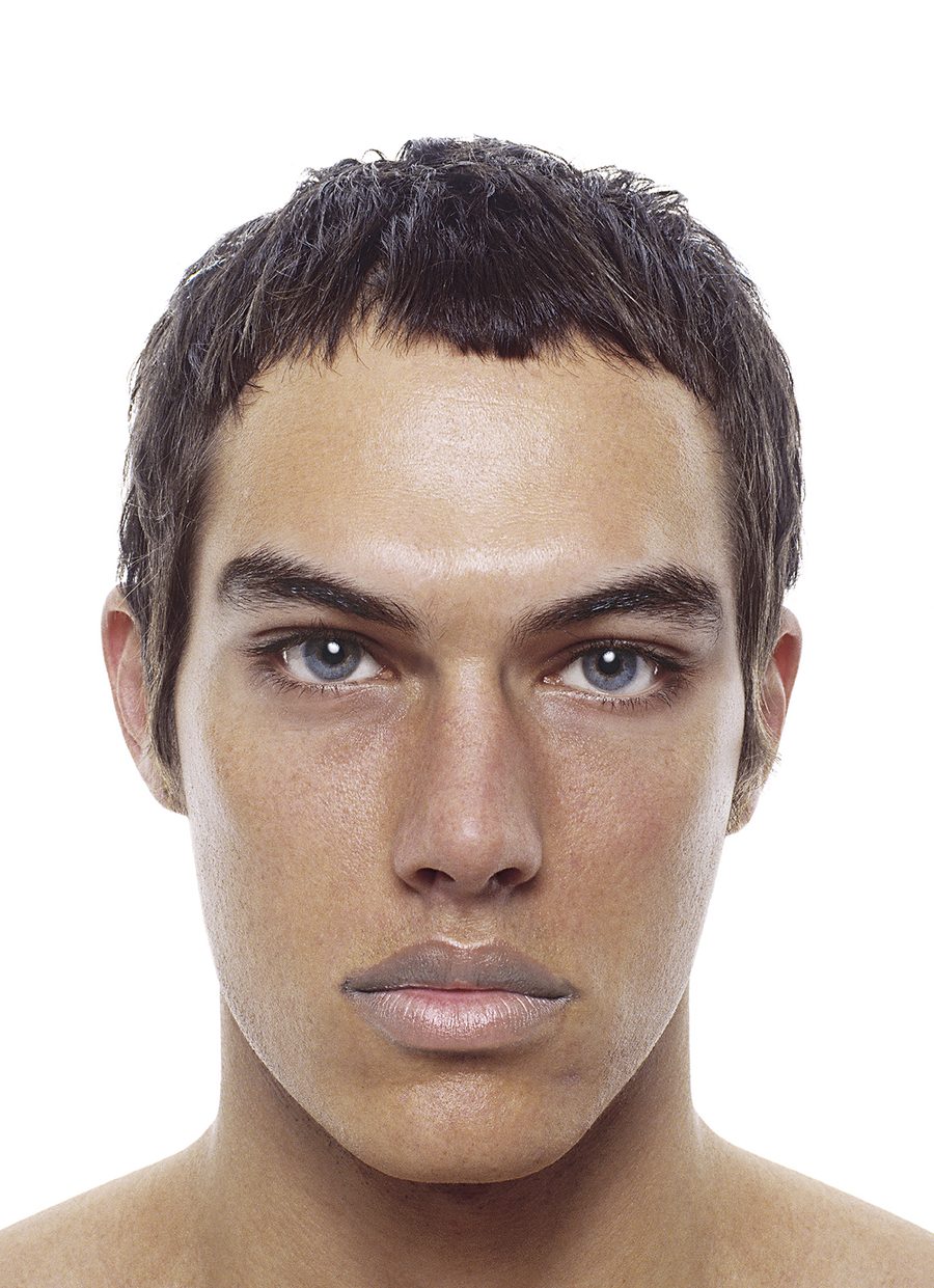Jurgen Ostarhild, Untitled, Überbabes series, 2002: composite androgynous portrait